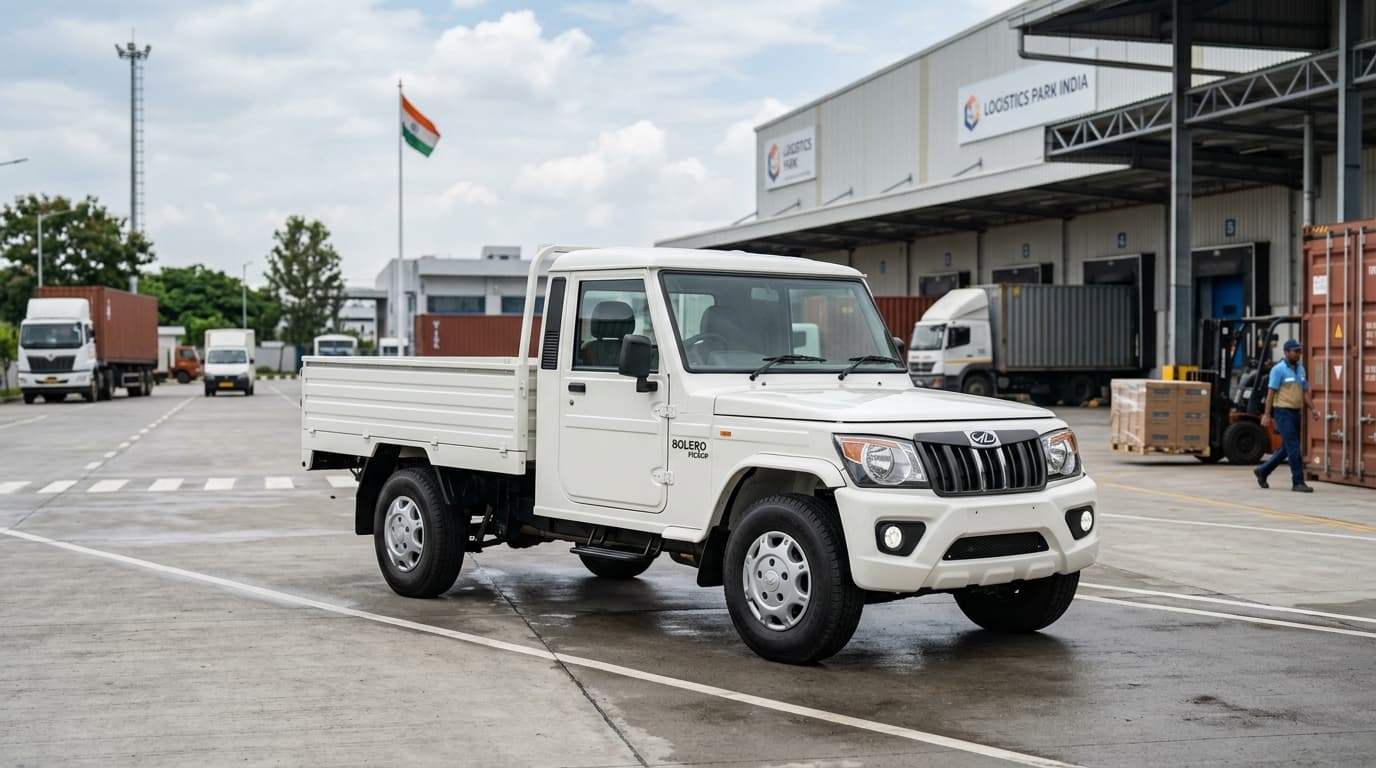 Book Mahindra Bolero Pickup on Rent in Faridabad — Payload 1.2 Ton - 1.7 Ton | Mukund Logistics