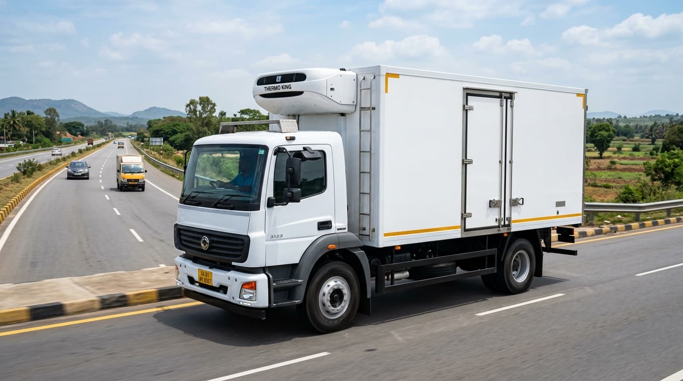 Book Active Refrigerated Reefer Truck on Rent in Faridabad — Payload 5 Ton - 15 Ton | Mukund Logistics