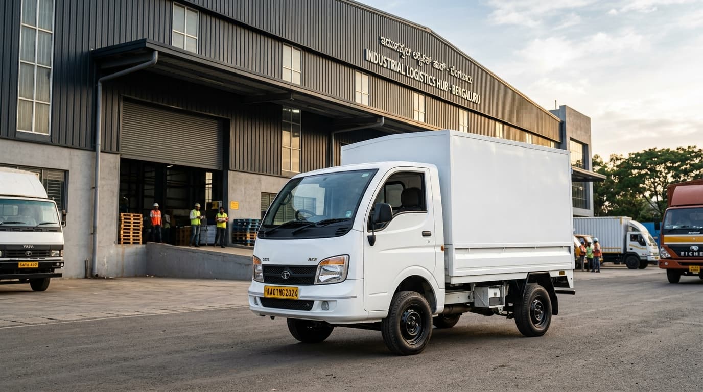Book Tata Ace / Chota Hathi Mini Truck on Rent in Faridabad — Payload 750 kg - 1 Ton | Mukund Logistics