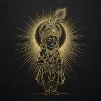 Govinda Crown Lord Krishna Sketch