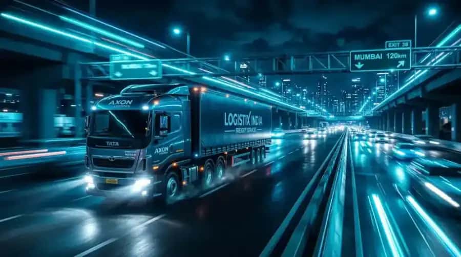 Best Transport & Logistics Company in Faridabad – GPS-tracked truck fleet operating overnight across India