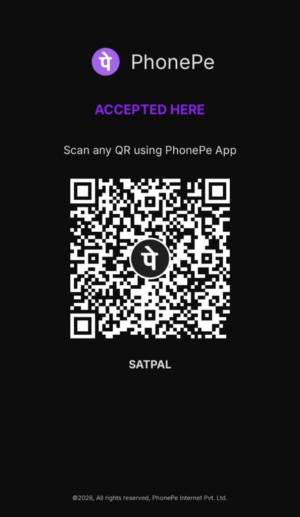 PhonePe QR Code — Satpal (Krishna Balram Gaushala)